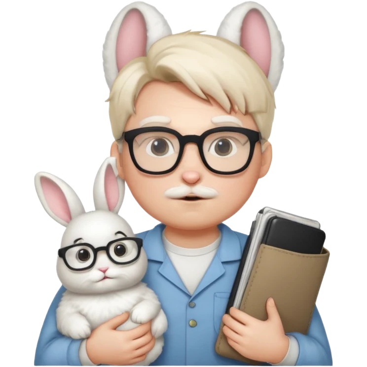 Nerd slays rabbit emoji