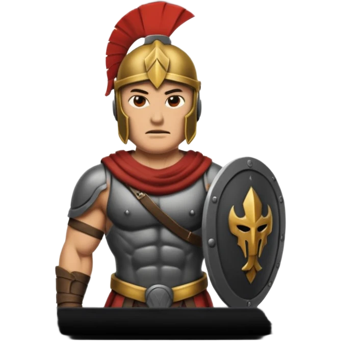 Spartan soldier house emoji