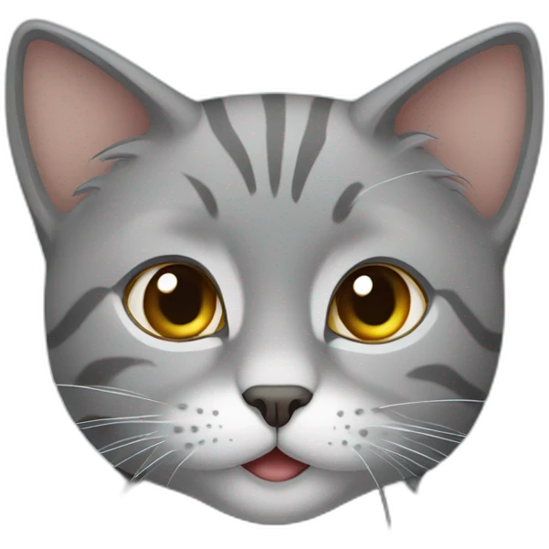 gray cat in Uzbekistan emoji