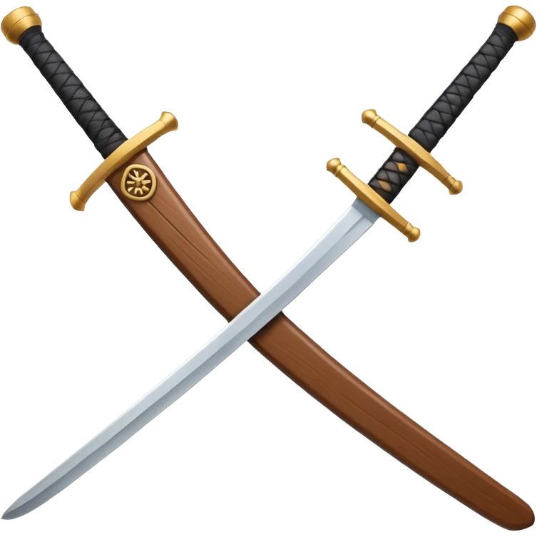 samurai training wooden sword emoji