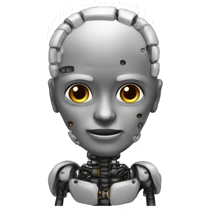 crie o emoji de um cerebro robotic emoji