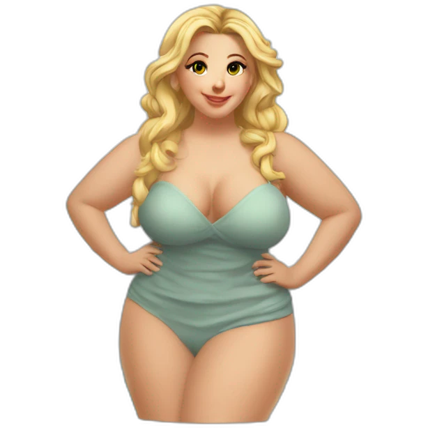 curvy caucasian beauty in bathroom стоит перед зеркалом emoji