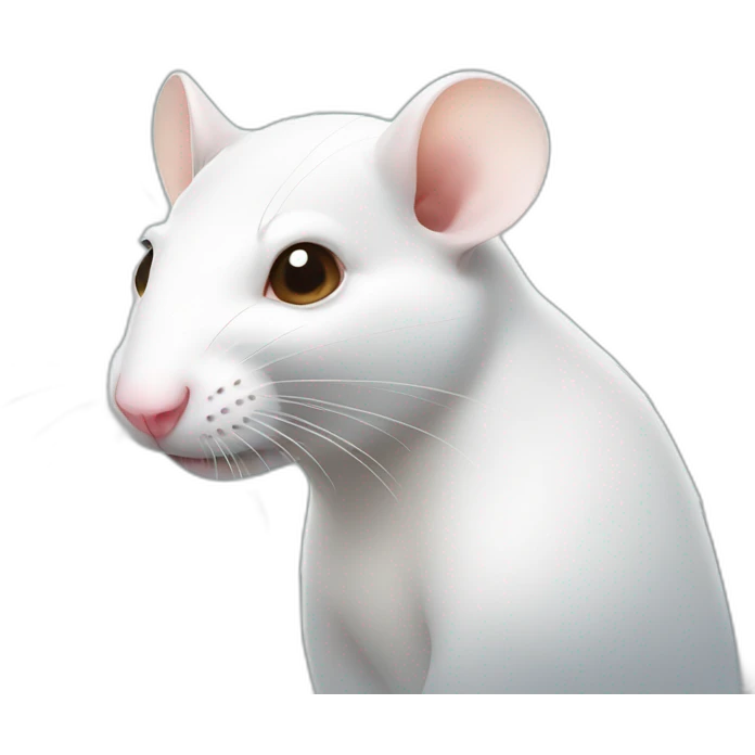 white rat with piercings emoji