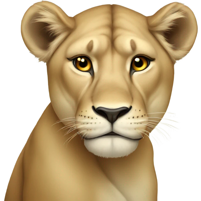 Sad lioness  emoji