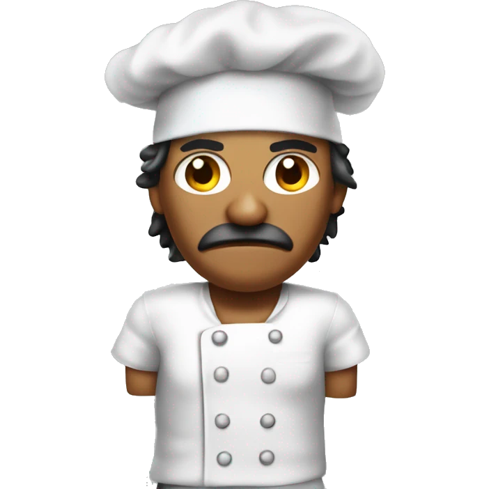 Bad assed Rambo chef with chef hat emoji