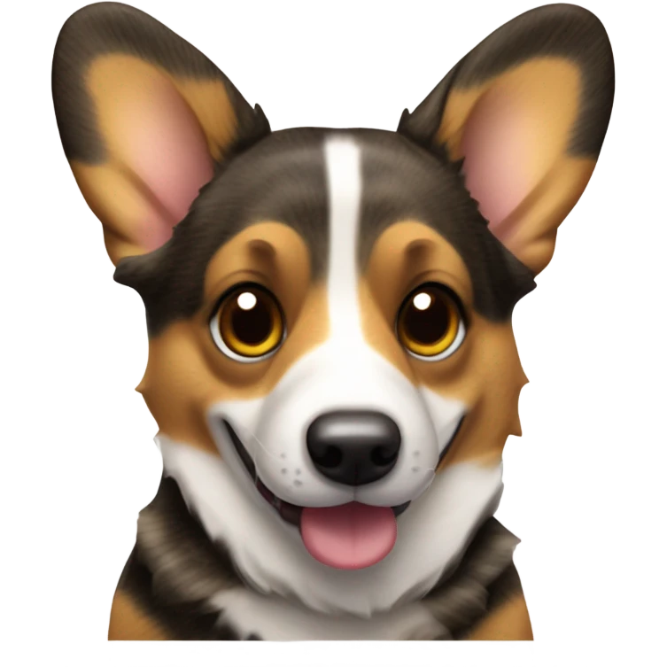 Brindle Welsh corgi emoji