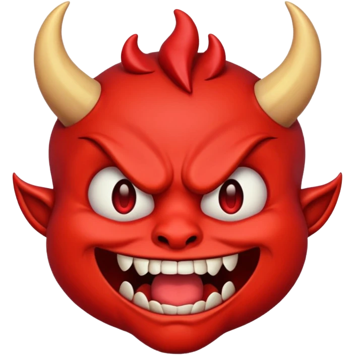 Cringing devil emoji emoji
