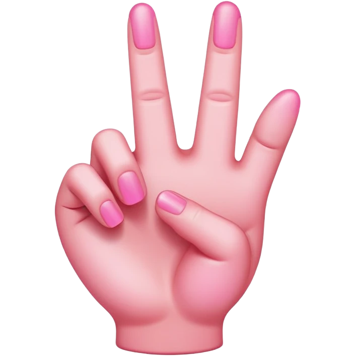 pink middle finger emoji