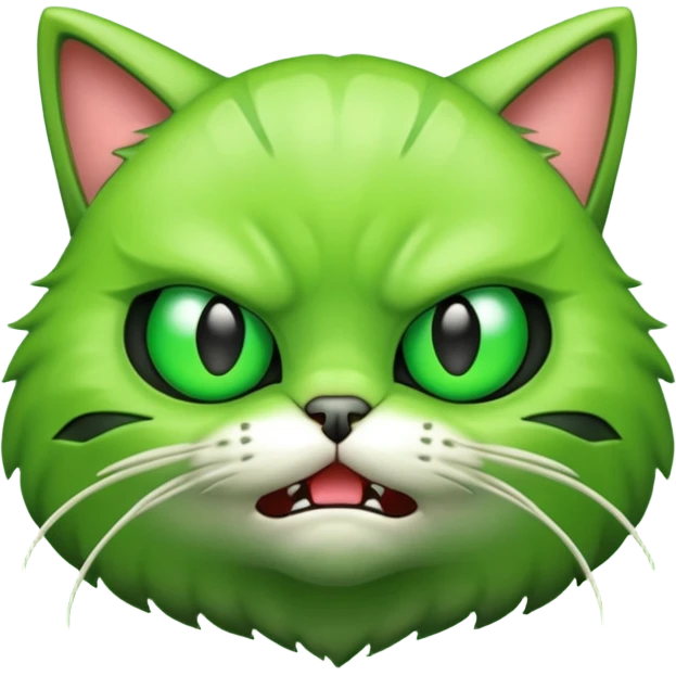 Alien cat mad emoji