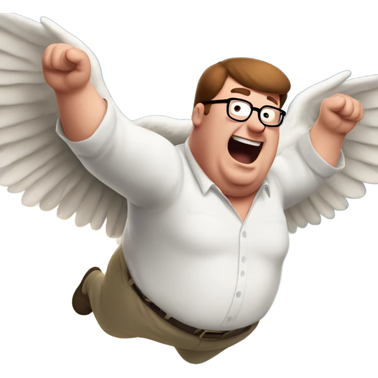 Peter griffin flying emoji