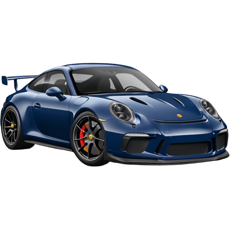 navy porsche gt3, black rims emoji