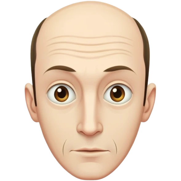 Tall oafish man with receding hairline emoji