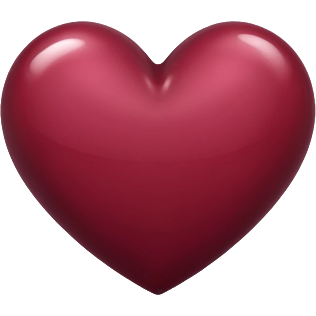Cœur bordeaux emoji