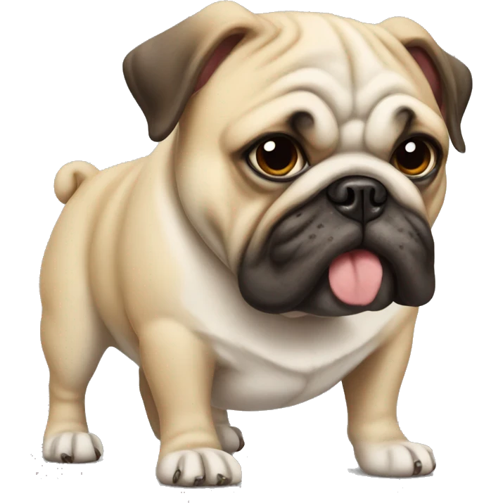 Bulldog and pug emoji