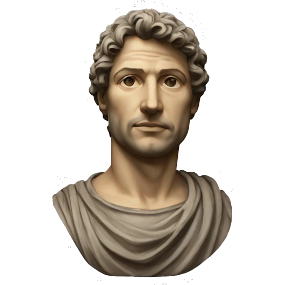 marco aurelio estatua like emoji