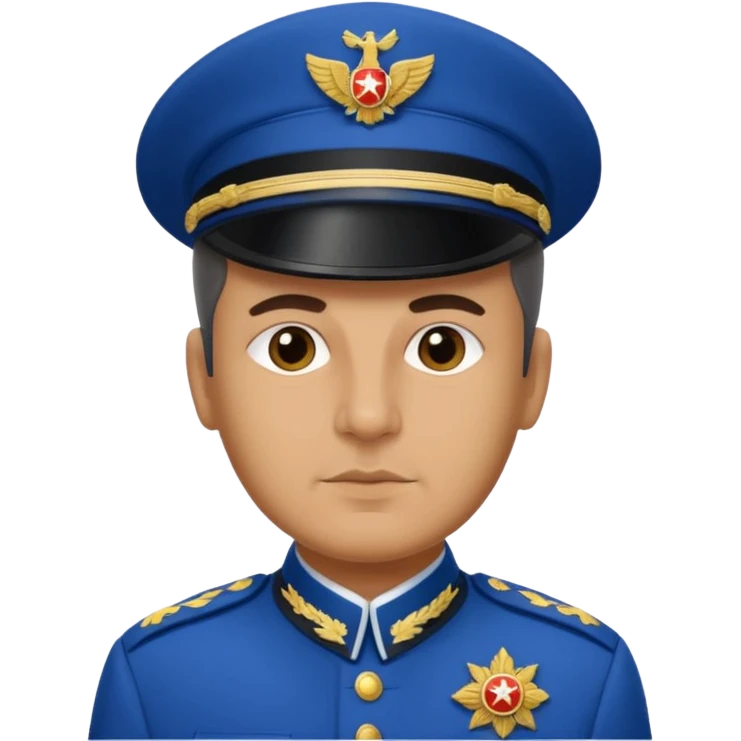 Josef Tito in his iconic blue uniform emoji