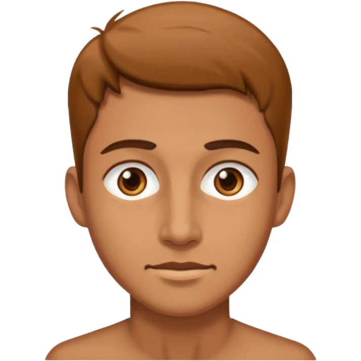 just make his eyes high and not holding that emoji