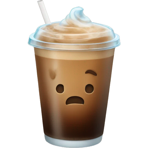 Iced coffee emoji