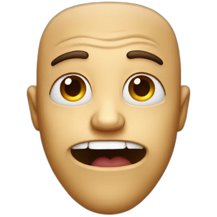 Ugly face emoji