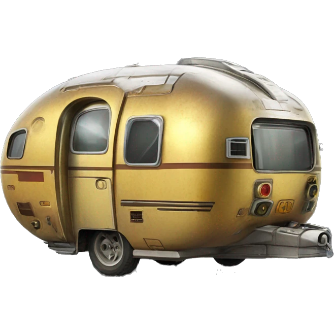  Side shot 1973 caravan C-3PO tarnished from space with rear wing  emoji