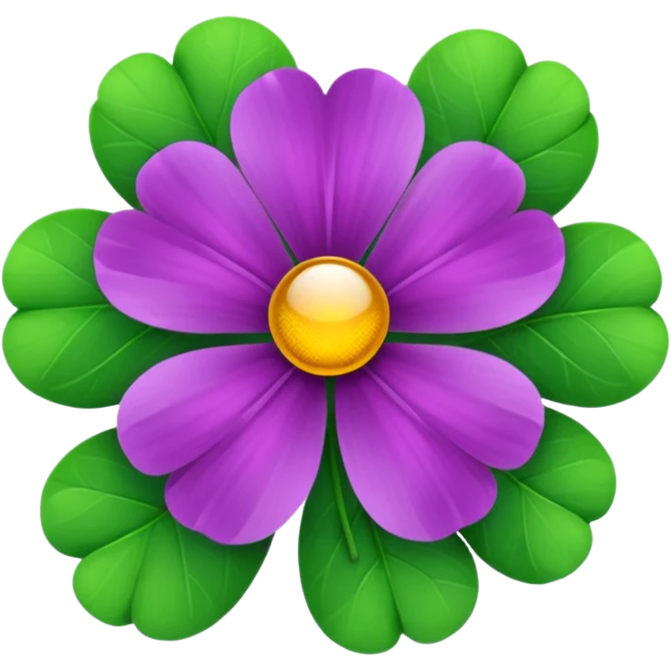 real cosmos star, but with clover, to make star look like lucky star emoji