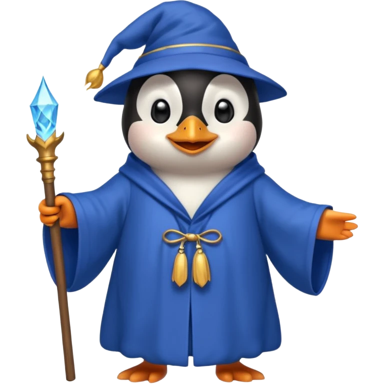 Penguin Wizard emoji