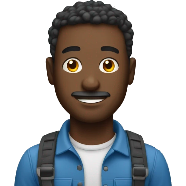 A man thet uses solar panels emoji