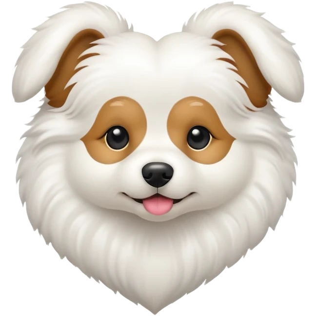 dog shaped like a heart emoji