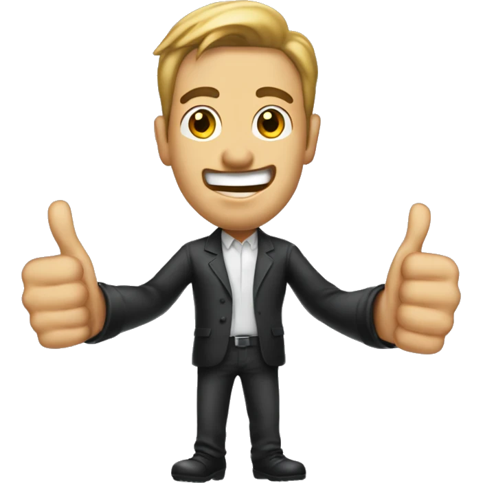 This man into an emoji giving a thumbs up https://culted.com/wp-content/uploads/2023/05/Untitled-1-9.jpg emoji