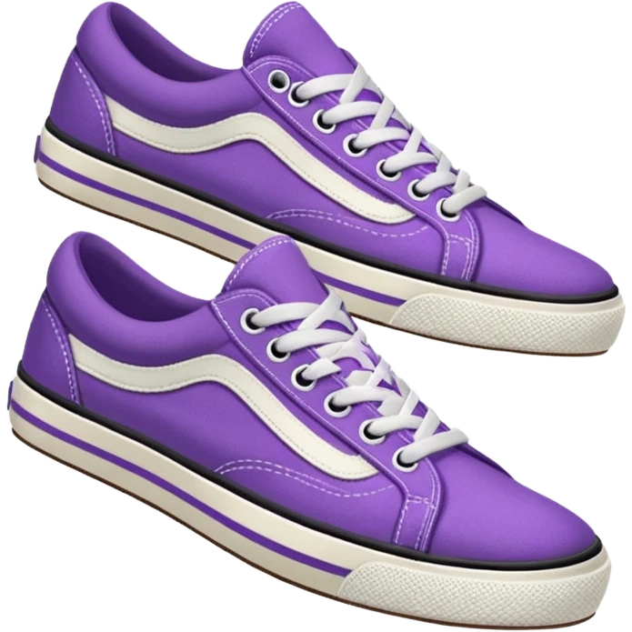 purple Van's sneakers emoji