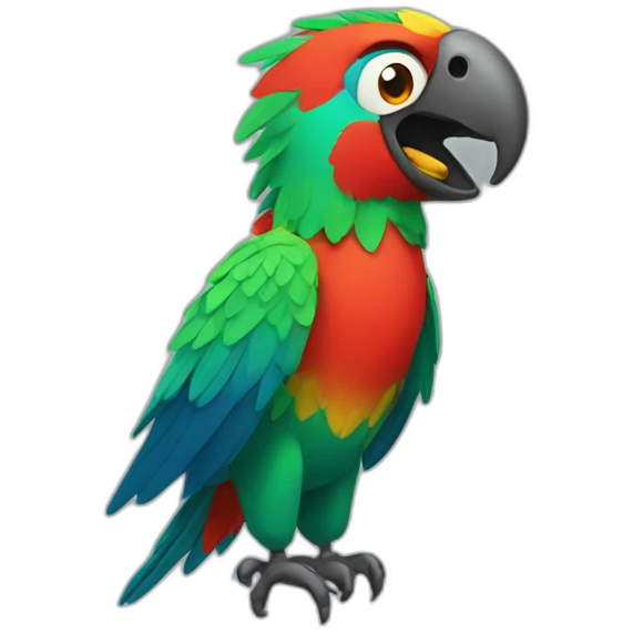 crazy parrot emoji