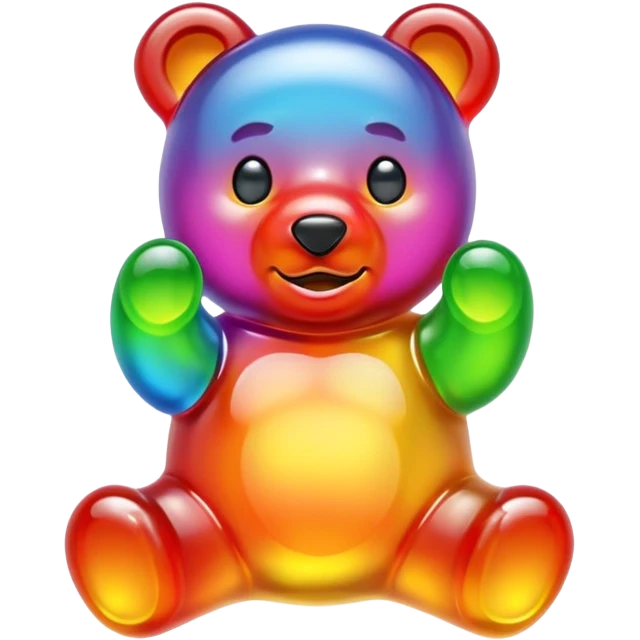gomita de osito de colores emoji