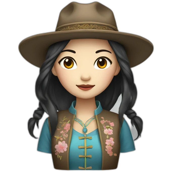WESTERN STYLE CHINESE GIRL emoji
