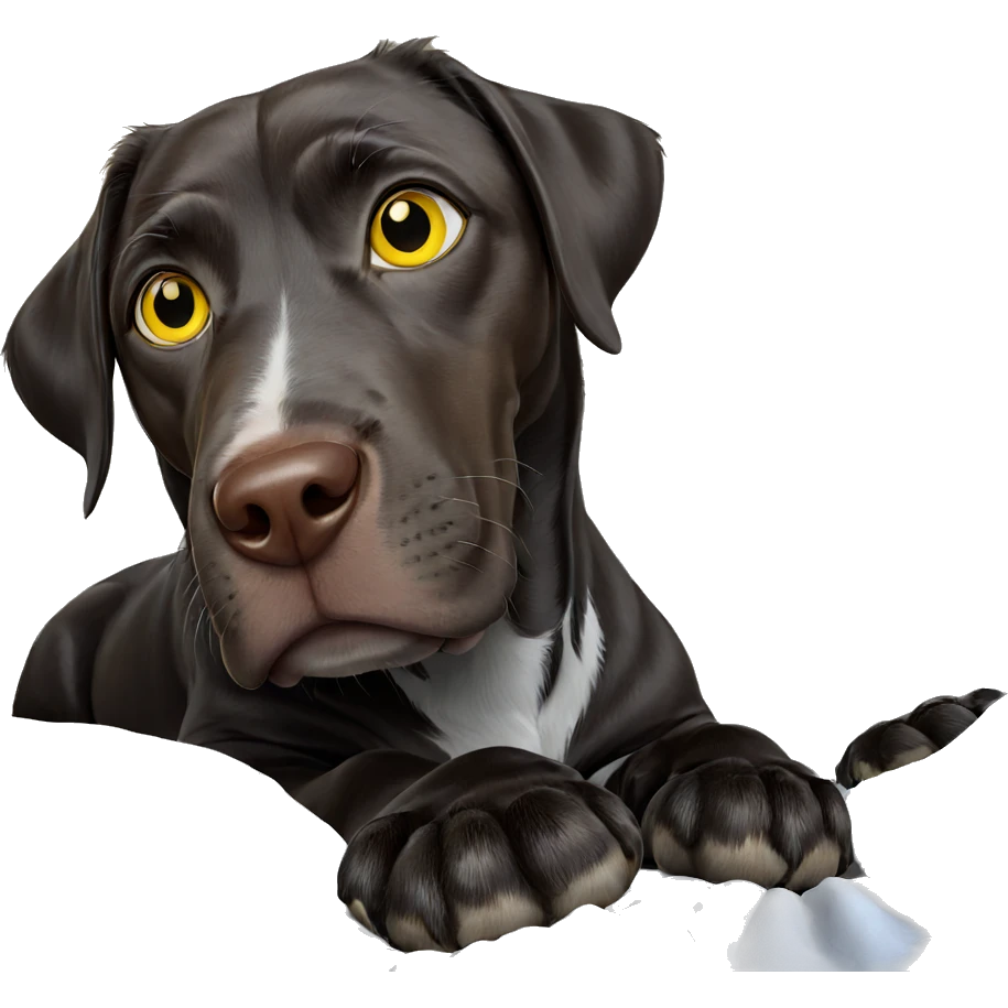 yellow-eyed animal on bed emoji