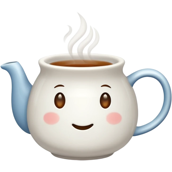 plain mug of steaming tea emoji