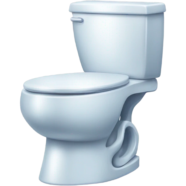A toilet squirting water emoji