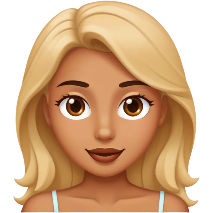 flirty face rizzing emoji