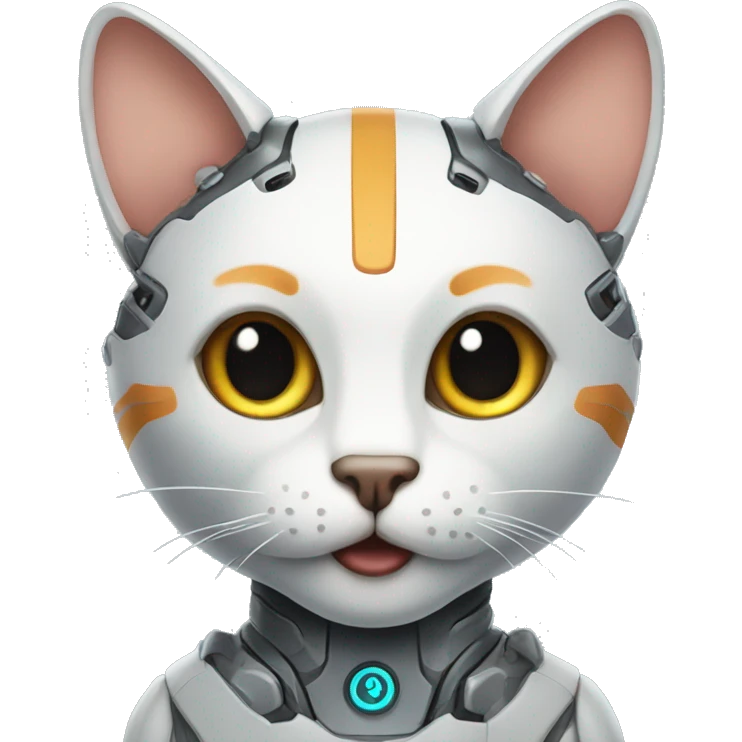 Robot cat emoji