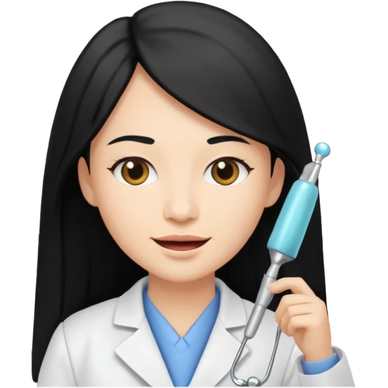 dentist with long hair emoji