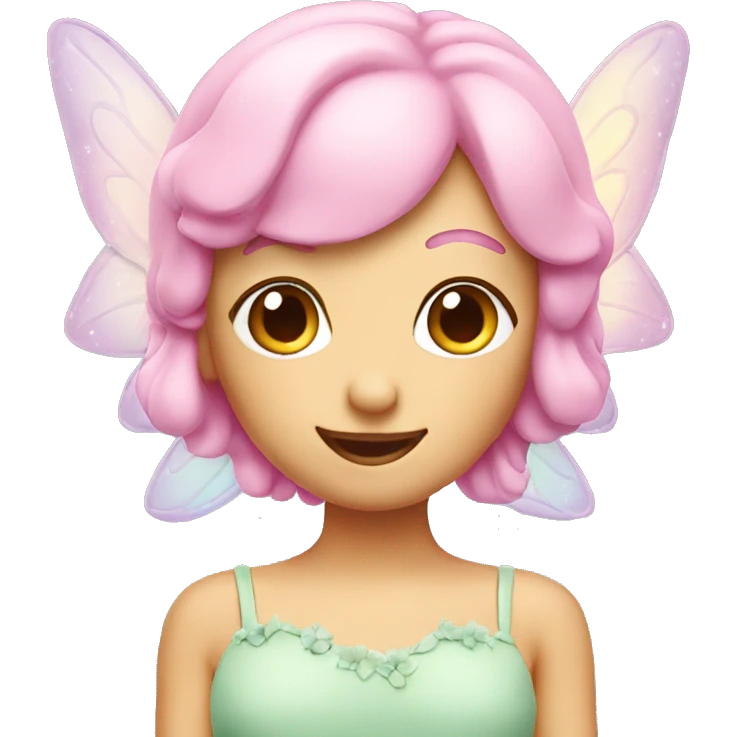 Fairy pastel cake emoji