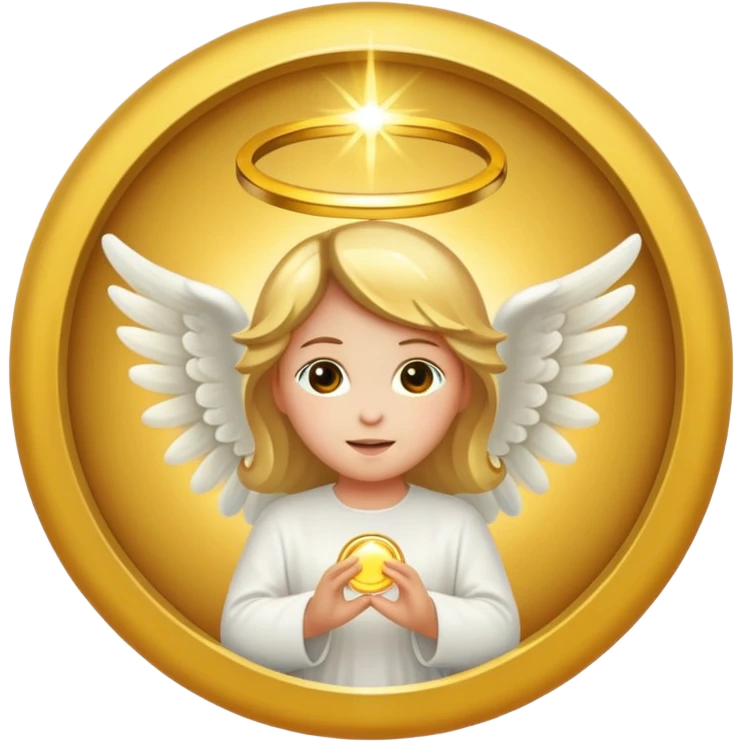 Just a simply Angel circle (without a figure in it) emoji
