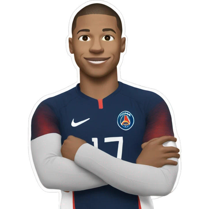 Mbappe qui sourit  emoji