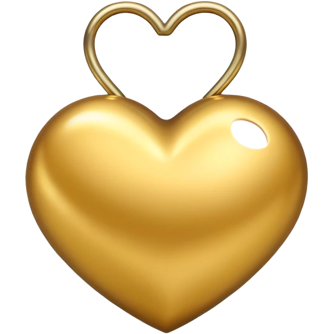 Gold heart emoji