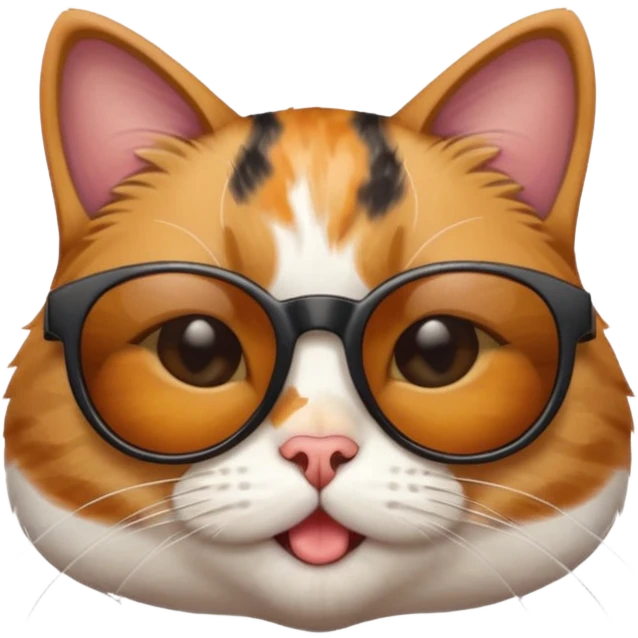 Cat wearing sunglasses emoji