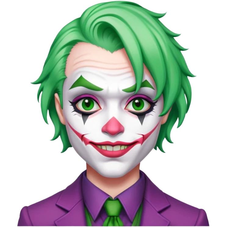 joker with pink makeup emoji