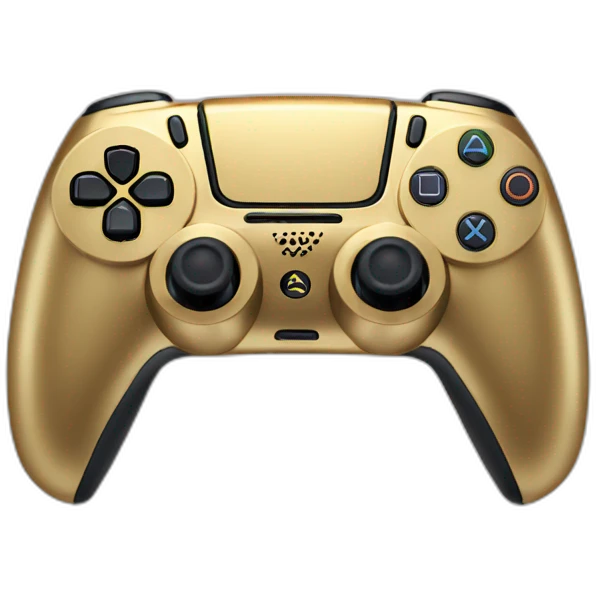 PS5 gold game pad  emoji