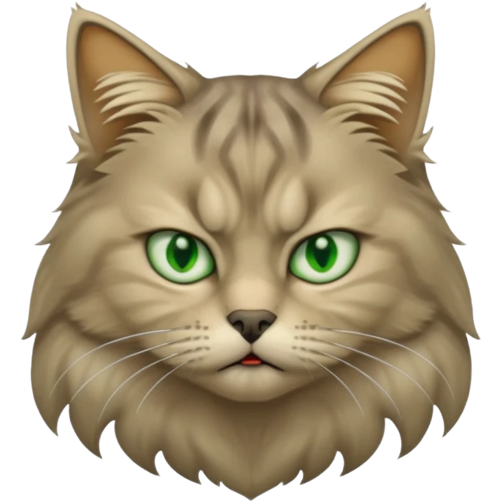 gato siberiano enfadado emoji