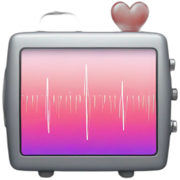 heart rate monitor emoji