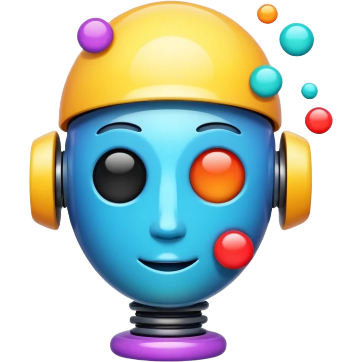 depict the concept of AI in a fun way - not using a robot emoji