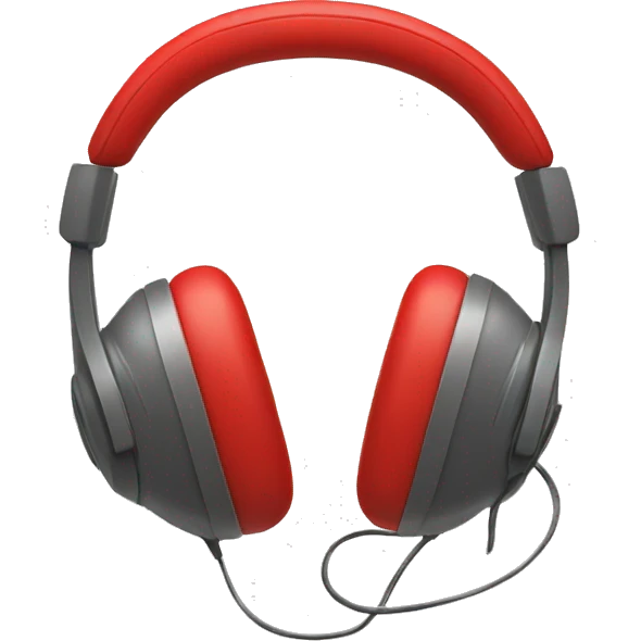 Red Heart with headphone emoji
